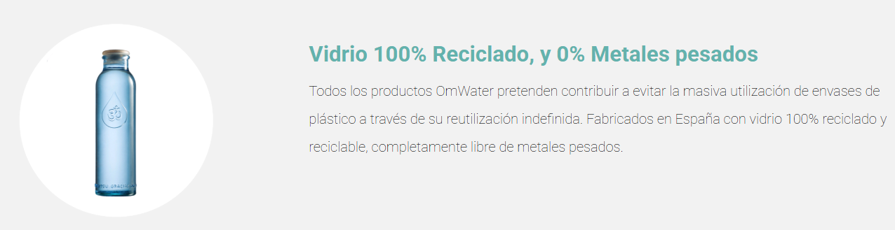 botellas OM WATER video reciclado