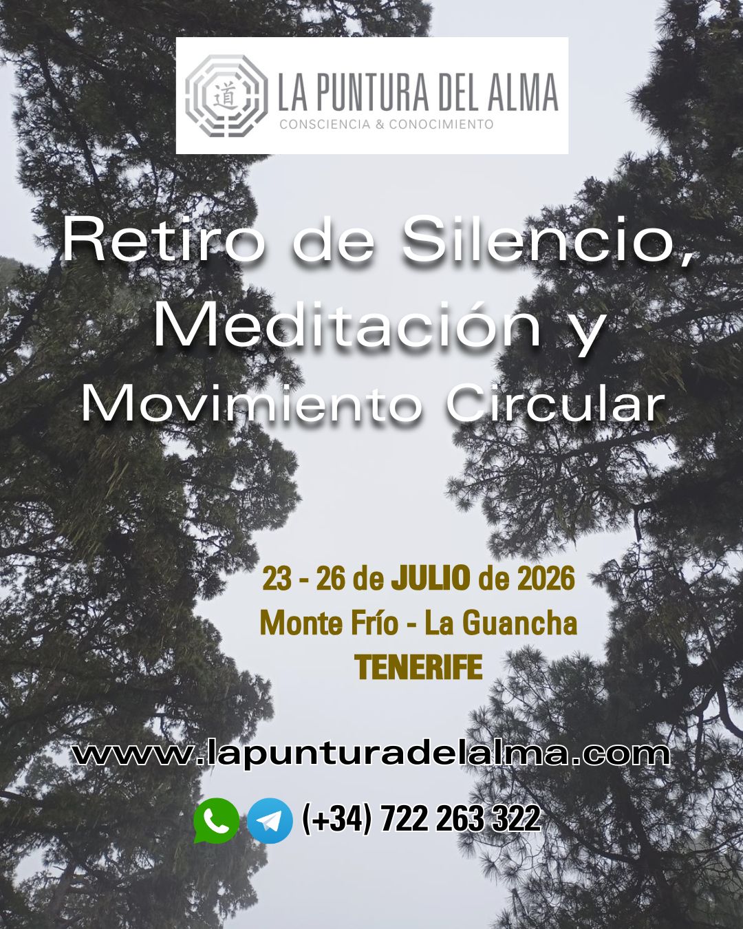 Retiro Silencio Meditación julio 26 La Puntura del Alma